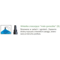 HADAR-B NAANDANJAIN WKŁADKA B ZRASZAJĄCA MAŁA GWIAZDKA DO MIKROZRASZACZY