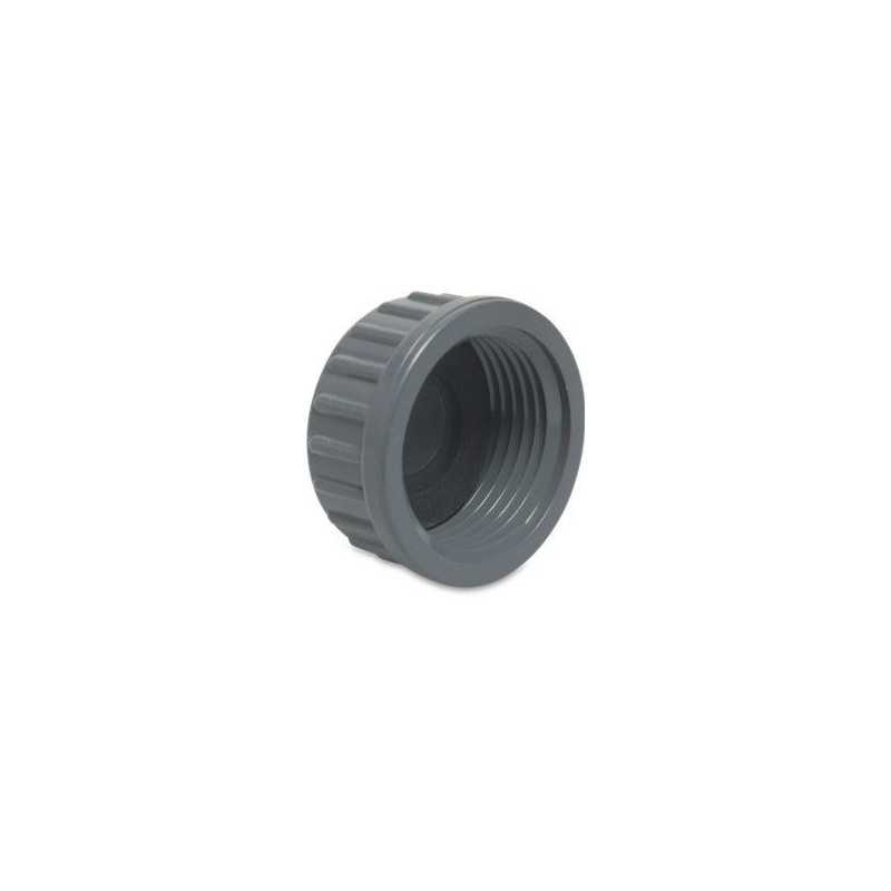 KOREK PVC GWINTOWANY GW 3/8" Z USZCZELKĄ PN10