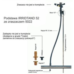 Bagnet męski M do podstawy Irristand 52 NaanDanJain