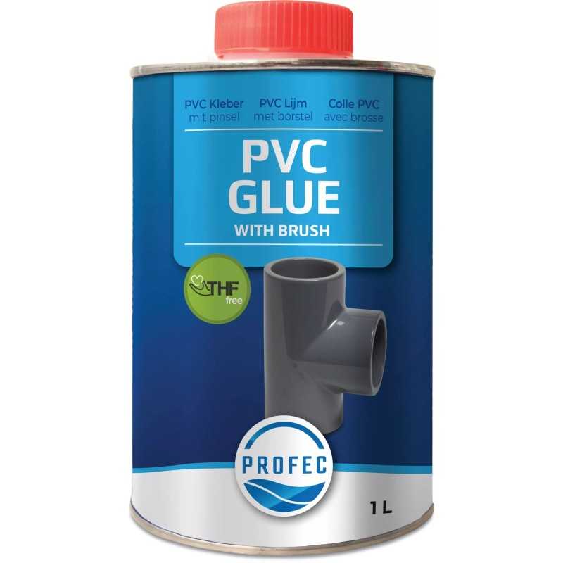 Klej do PVC 1000 ML PROFEC z pędzlem nie zawiera THF