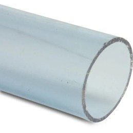 Rura PVC 25x1,9mm PN16 2m, PVC-U, 16 bar, transparentna, do klejenia, ciśnieniowa